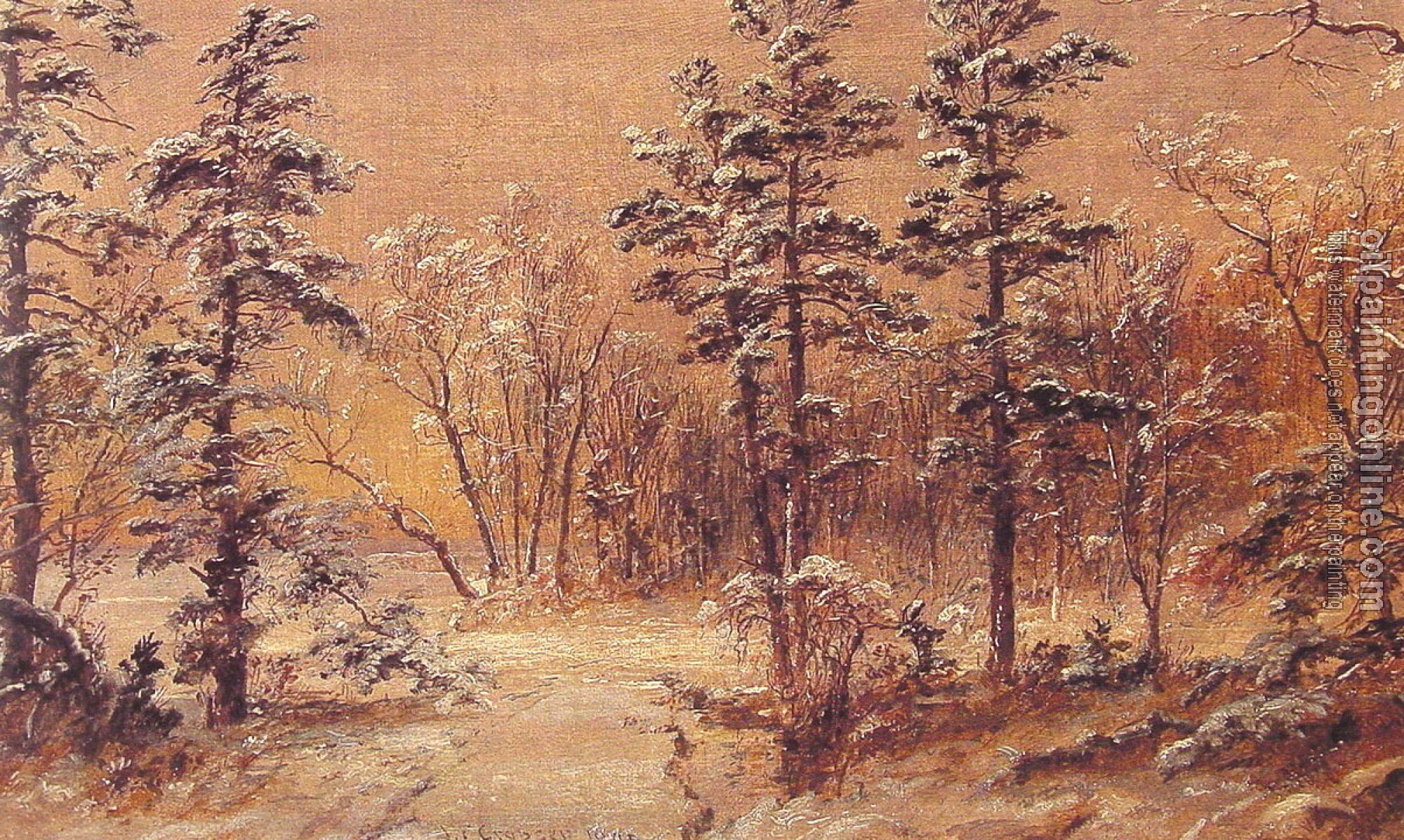 Jasper Francis Cropsey - Winter-Woodland